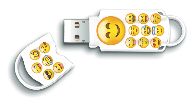 Een USB-Stick 2.0 Integral Xpression 16GB Emoji koop je bij VHK Kantoorartikelen