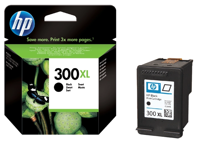 Een Inktcartridge HP CC641EE 300XL zwart koop je bij VHK Kantoorartikelen