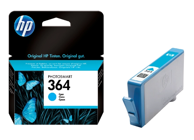 Een Inktcartridge HP CB318EE 364 blauw koop je bij VHK Kantoorartikelen