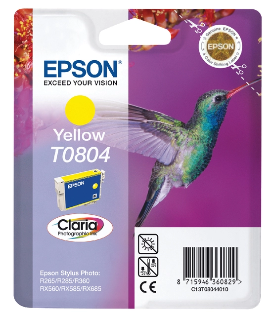 Een Inktcartridge Epson T0801 zwart koop je bij VHK Kantoorartikelen