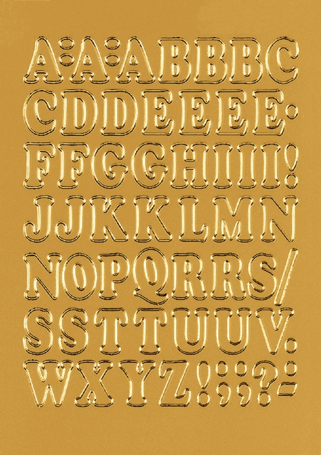 Een Etiket HERMA 4183 12mm letters A-Z goudfolie 50stuks koop je bij Hoekmankantoorartikelen.nl