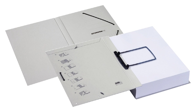 Een Dossiermap Djois Extension File 70mm 335gr grijs koop je bij Hoekmankantoorartikelen.nl