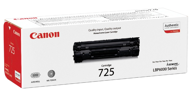 Een Tonercartridge Canon 725 zwart koop je bij VHK Kantoorartikelen