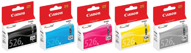 Een Inktcartridge Canon CLI-526 blauw koop je bij VHK Kantoorartikelen