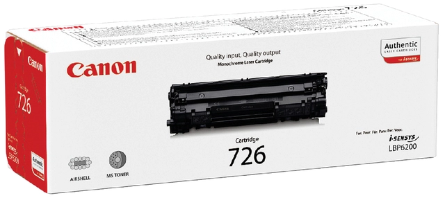 Een Tonercartridge Canon 726 zwart koop je bij VHK Kantoorartikelen