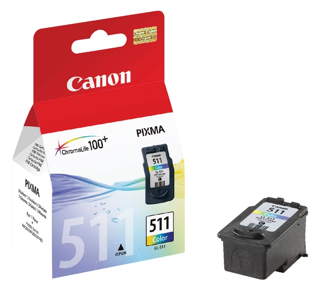 Een Inktcartridge Canon CL-511 kleur koop je bij VHK Kantoorartikelen