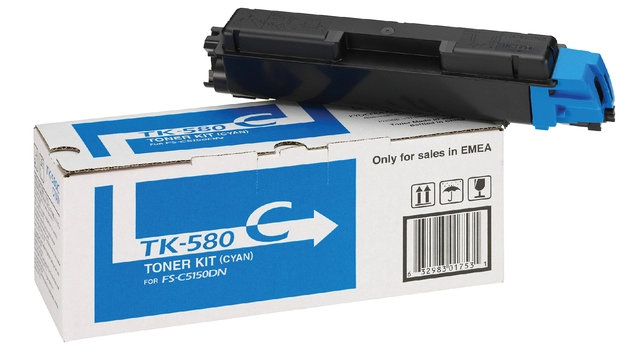 Een Toner Kyocera TK-580C blauw koop je bij Hoekmankantoorartikelen.nl