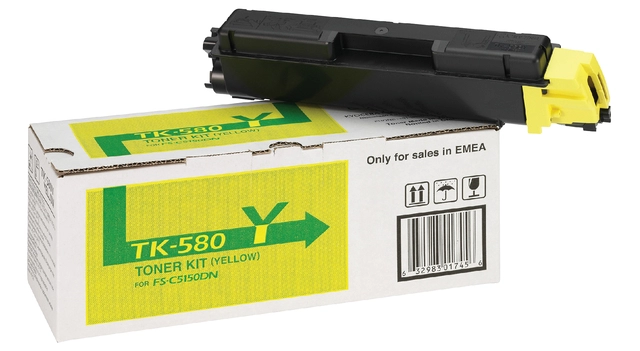 Een Toner Kyocera TK-580Y geel koop je bij Hoekmankantoorartikelen.nl