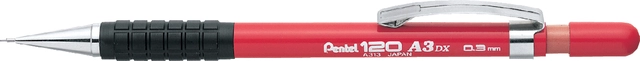 Een Vulpotlood Pentel A313 HB 0.3mm rood koop je bij VHK Kantoorartikelen