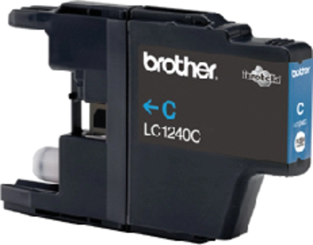 Een Inktcartridge Brother LC-1240C blauw koop je bij VHK Kantoorartikelen