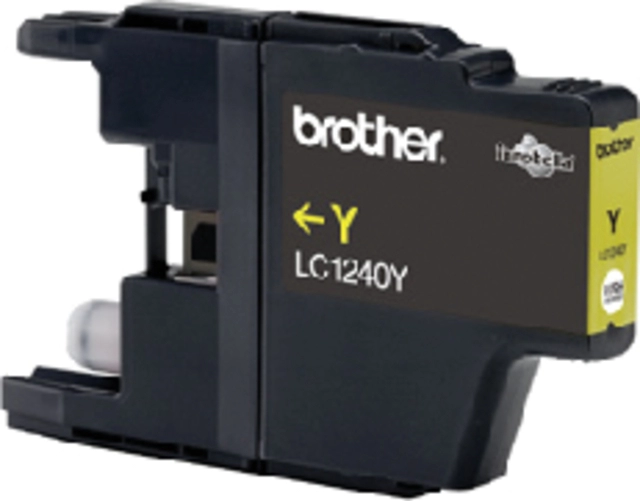 Een Inktcartridge Brother LC-1240Y geel koop je bij VHK Kantoorartikelen