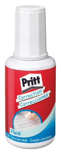 Een Correctievloeistof Pritt flacon met kwast 20ml koop je bij Hoekmankantoorartikelen.nl