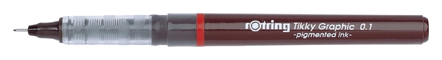 Een Fineliner rOtring Tikky Graphic 0.1mm koop je bij VHK Kantoorartikelen