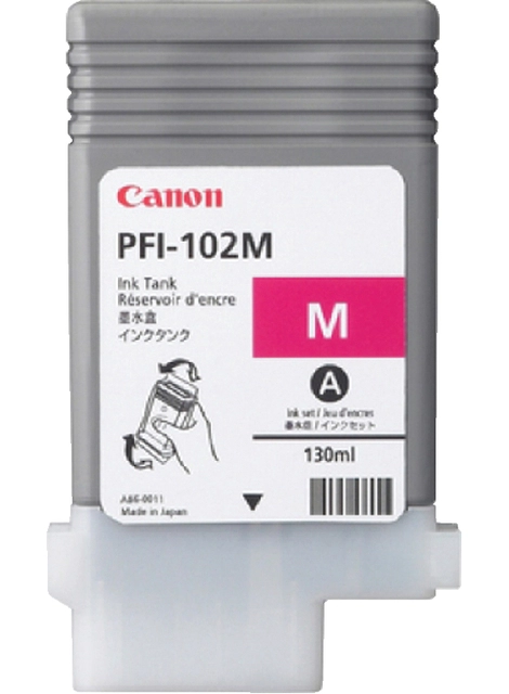 Een Inktcartridge Canon PFI-102 rood koop je bij VHK Kantoorartikelen