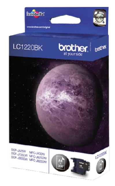 Een Inktcartridge Brother LC-1220BK zwart koop je bij VHK Kantoorartikelen