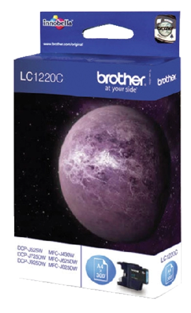 Een Inktcartridge Brother LC-1220C blauw koop je bij VHK Kantoorartikelen