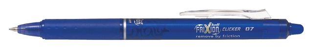 Een Rollerpen PILOT friXion clicker medium blauw koop je bij Hoekmankantoorartikelen.nl