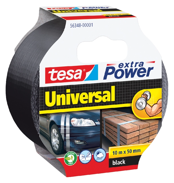 Een Duct tape tesa® extra Power Universal 10mx50mm zwart koop je bij VHK Kantoorartikelen