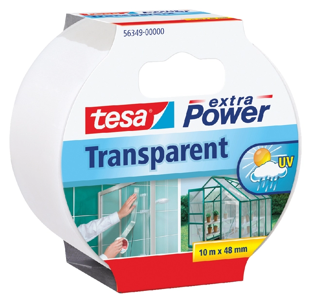 Een Duct tape tesa® extra Power Universal 10mx48mm transparant koop je bij VHK Kantoorartikelen