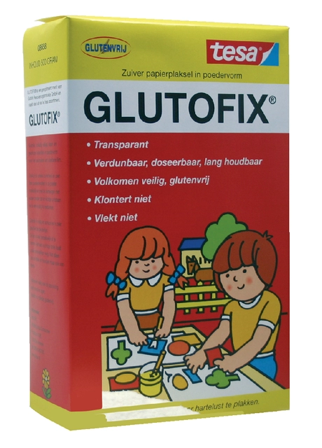 Een Poederlijm tesa® GLUTOFIX glutenvrij en antiallergisch 500g koop je bij VHK Kantoorartikelen