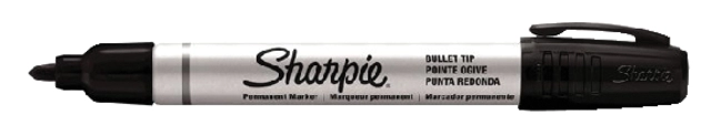 Een Viltstift Sharpie rond Pro 1.5-3mm zwart koop je bij VHK Kantoorartikelen