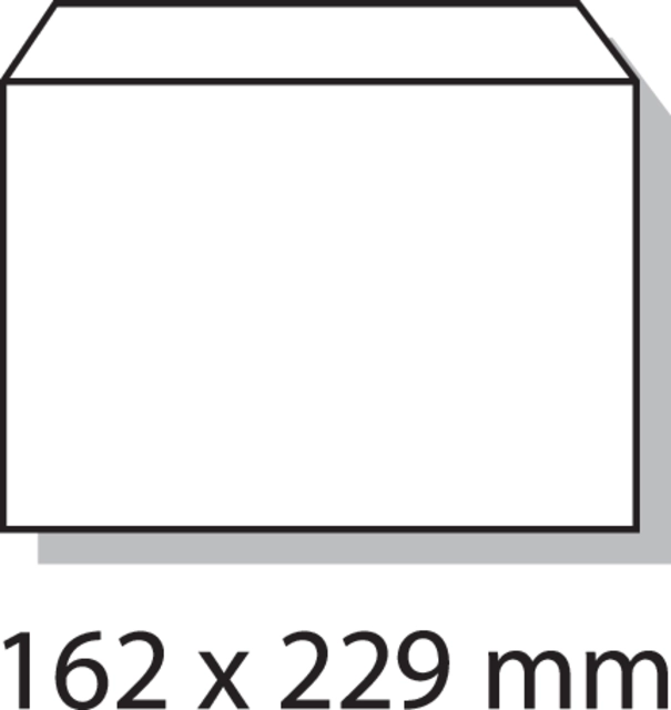 Een Envelop Quantore bank C5 162x229mm zelfklevend wit 25 stuks koop je bij Hoekmankantoorartikelen.nl