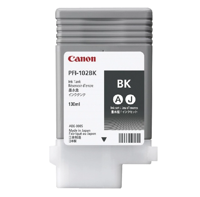 Een Inktcartridge Canon PFI-102 zwart koop je bij VHK Kantoorartikelen