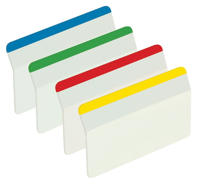 Een Indextabs Post-it 686A1 38x50.8mm strong gebogen assorti 24 tabs koop je bij Hoekmankantoorartikelen.nl