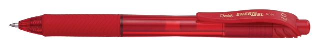 Een Gelschrijver Pentel BL107 Energel-X medium rood koop je bij VHK Kantoorartikelen