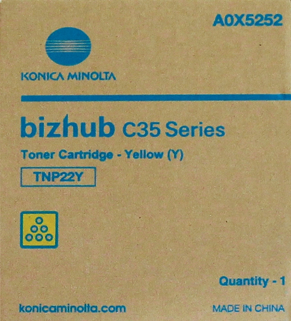 Een Tonercartridge Minolta Bizhub C35 geel koop je bij VHK Kantoorartikelen