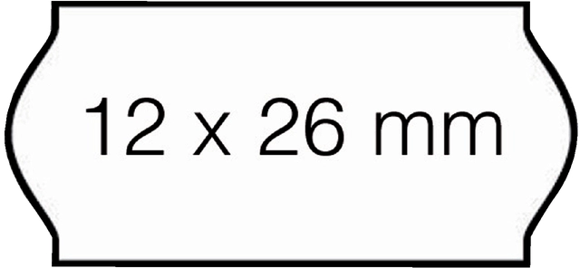 Een Prijsetiket 12x26mm Sato Samark permanent wit 1500 stuks koop je bij Hoekmankantoorartikelen.nl