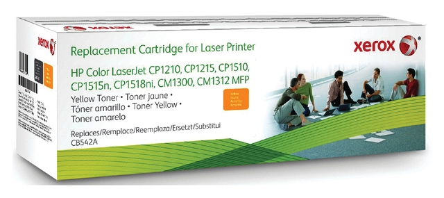 Een Tonercartridge Xerox alternatief tbv HP CB542A 125A geel koop je bij VHK Kantoorartikelen