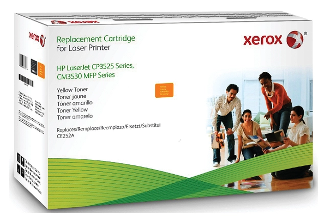 Een Tonercartridge Xerox alternatief tbv HP CE252A 504A geel koop je bij VHK Kantoorartikelen