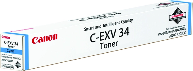 Een Tonercartridge Canon C-EXV 34 blauw koop je bij VHK Kantoorartikelen