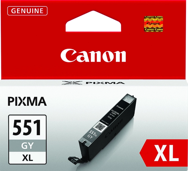 Een Inktcartridge Canon CLI-551XL grijs koop je bij VHK Kantoorartikelen