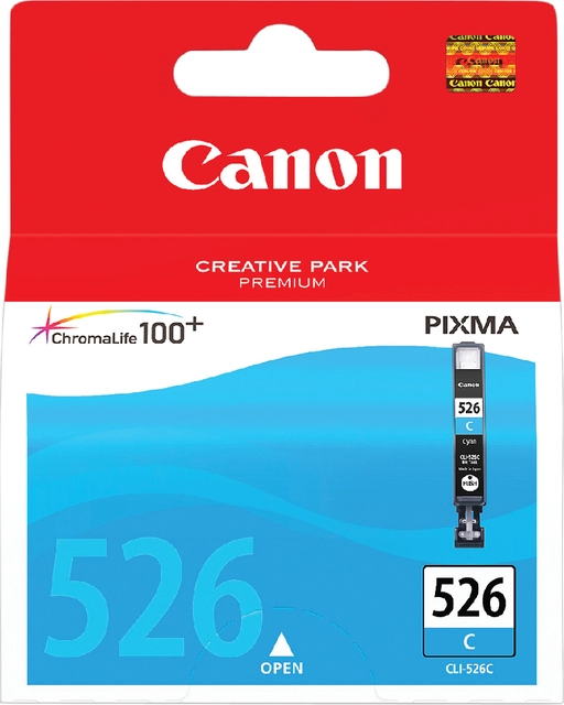 Een Inktcartridge Canon CLI-526 blauw koop je bij VHK Kantoorartikelen