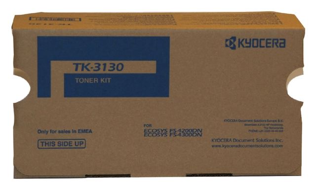 Een Toner Kyocera TK-3130K zwart koop je bij Hoekmankantoorartikelen.nl