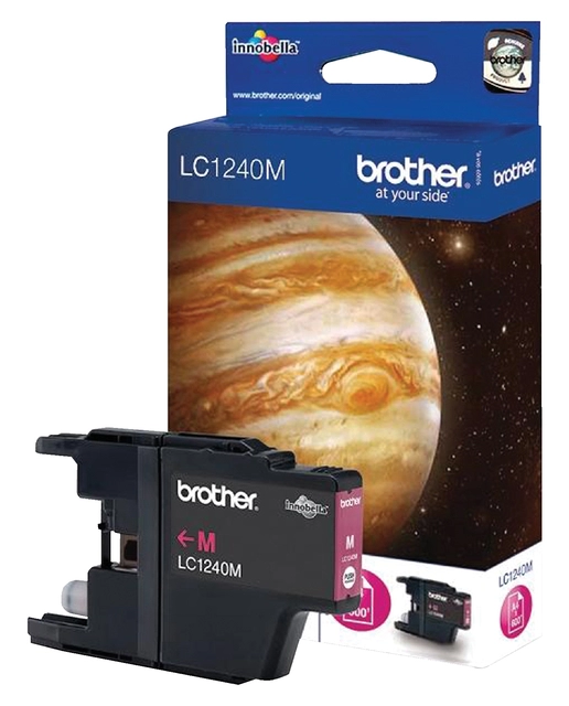 Een Inktcartridge Brother LC-1240M rood koop je bij VHK Kantoorartikelen