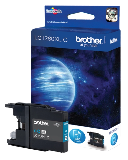 Een Inktcartridge Brother LC-1280XLC blauw koop je bij VHK Kantoorartikelen