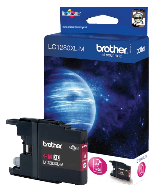 Een Inktcartridge Brother LC-1280XLM rood koop je bij VHK Kantoorartikelen