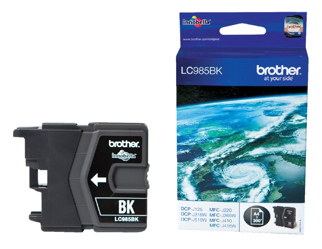 Een Inktcartridge Brother LC-985BK zwart koop je bij Hoekmankantoorartikelen.nl