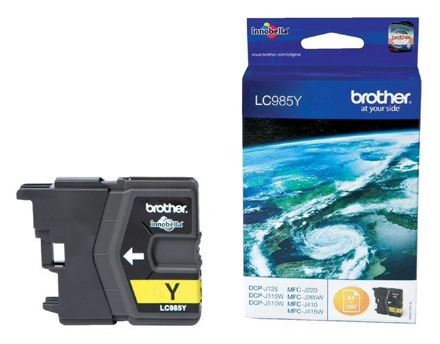 Een Inktcartridge Brother LC-985Y geel koop je bij VHK Kantoorartikelen