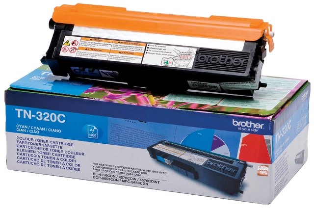 Een Toner Brother TN-320C blauw koop je bij Hoekmankantoorartikelen.nl