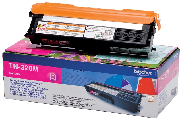 Een Toner Brother TN-320M rood koop je bij VHK Kantoorartikelen