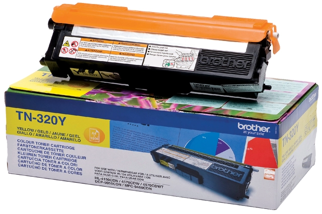 Een Toner Brother TN-320Y geel koop je bij Hoekmankantoorartikelen.nl