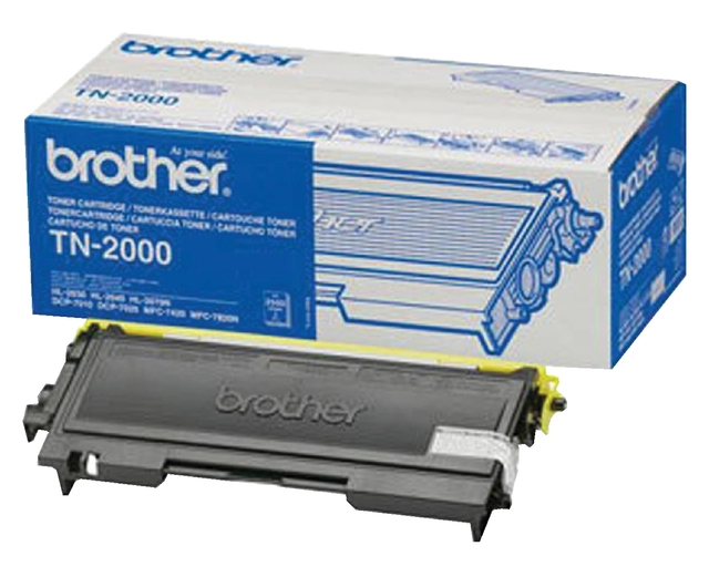 Een Toner Brother TN-2000 zwart koop je bij Hoekmankantoorartikelen.nl