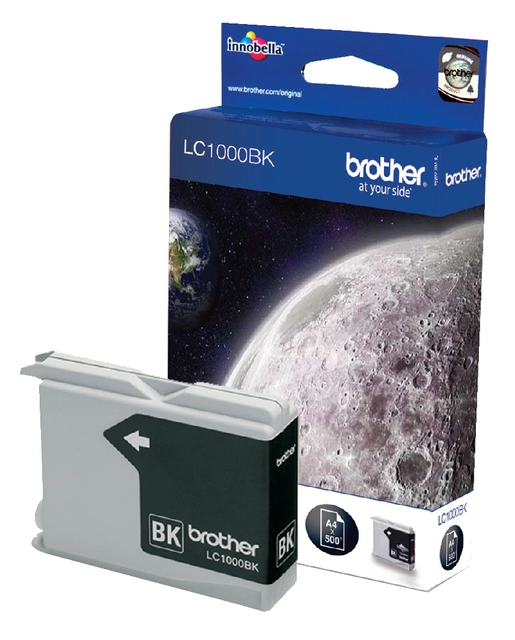 Een Inktcartridge Brother LC-1000BK zwart koop je bij VHK Kantoorartikelen