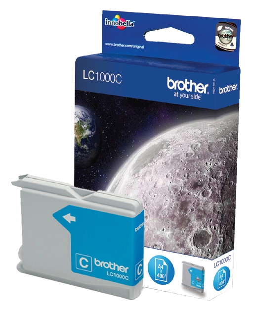 Een Inktcartridge Brother LC-1000C blauw koop je bij VHK Kantoorartikelen