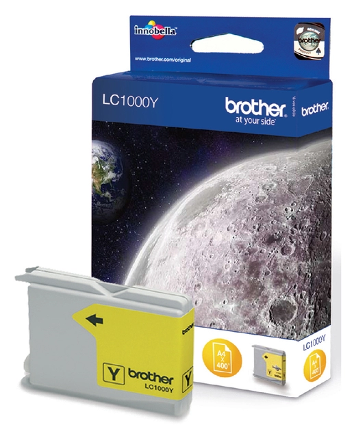 Een Inktcartridge Brother LC-1000Y geel koop je bij VHK Kantoorartikelen