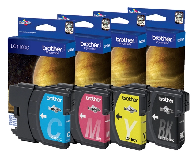 Een Inktcartridge Brother LC-1100BK zwart koop je bij VHK Kantoorartikelen